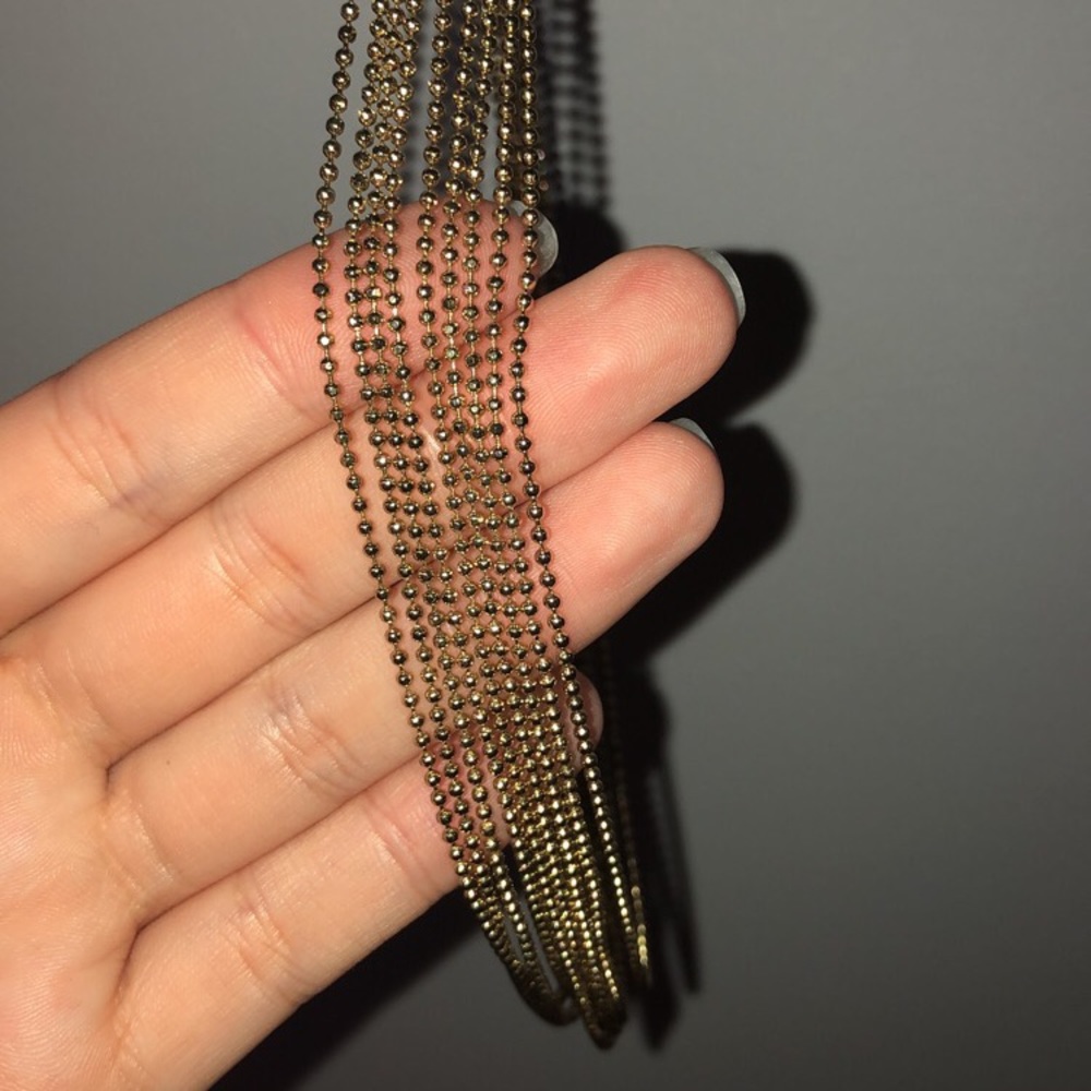 Layered gold necklace